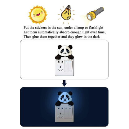 Panda - Glow In The Dark Switch Wall Sticker