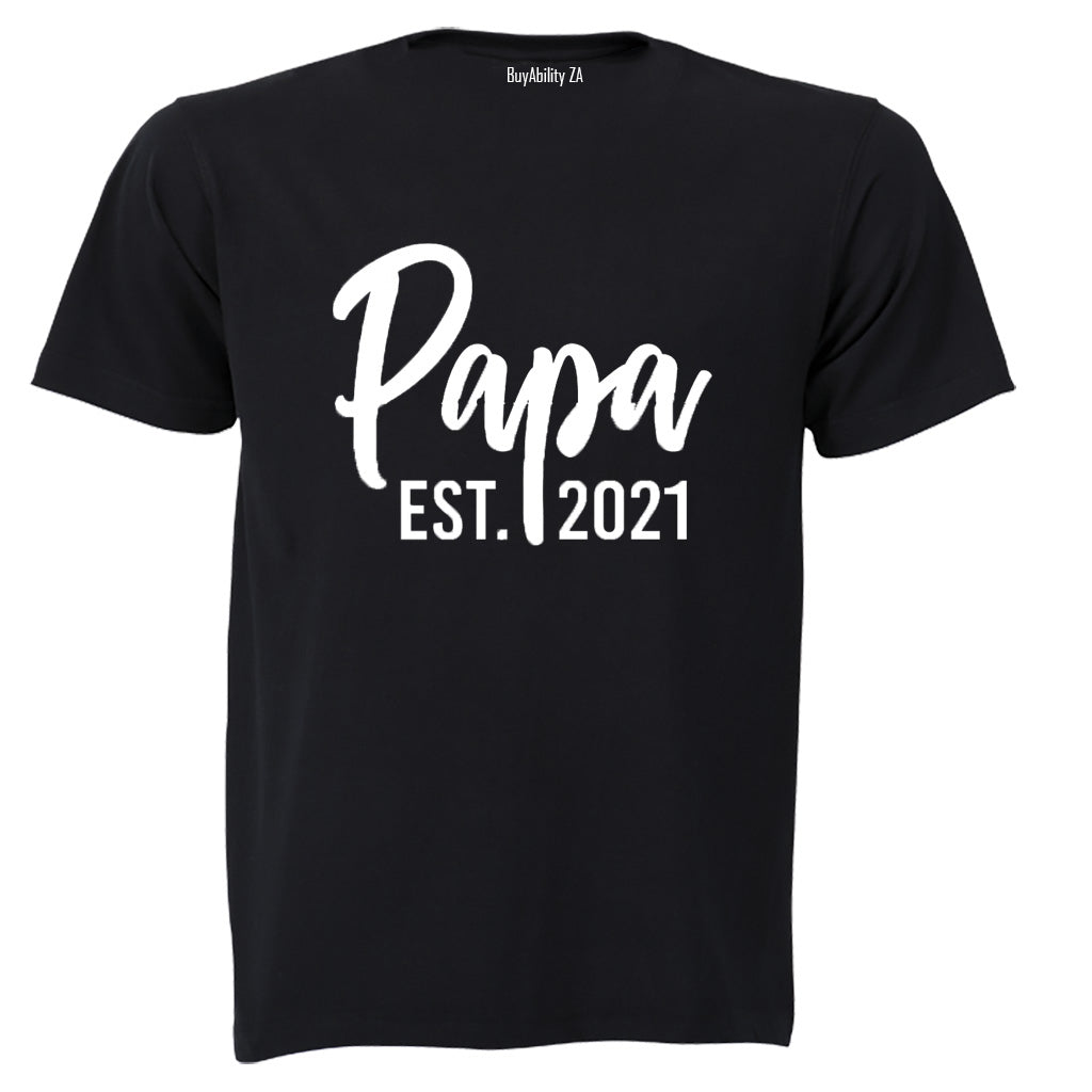 Papa EST 2021 - Adults - T-Shirt