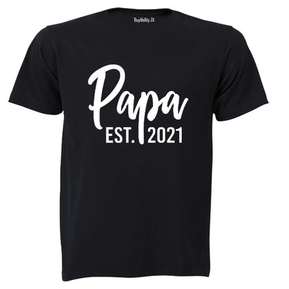 Papa EST 2021 - Adults - T-Shirt
