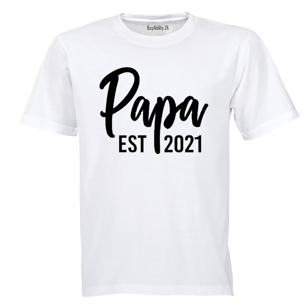 Papa EST 2021 - Adults - T-Shirt