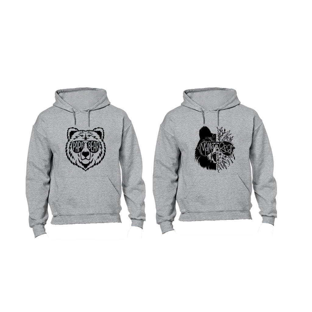 Papa & Mama Bear - Sunglasses - Couples Hoodies (1 Set)