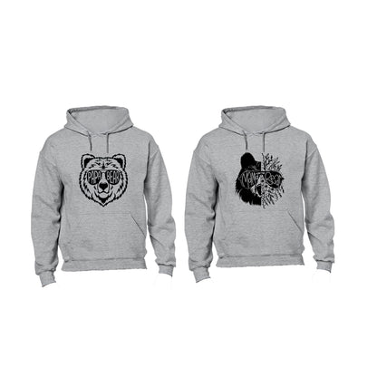 Papa & Mama Bear - Sunglasses - Couples Hoodies (1 Set)