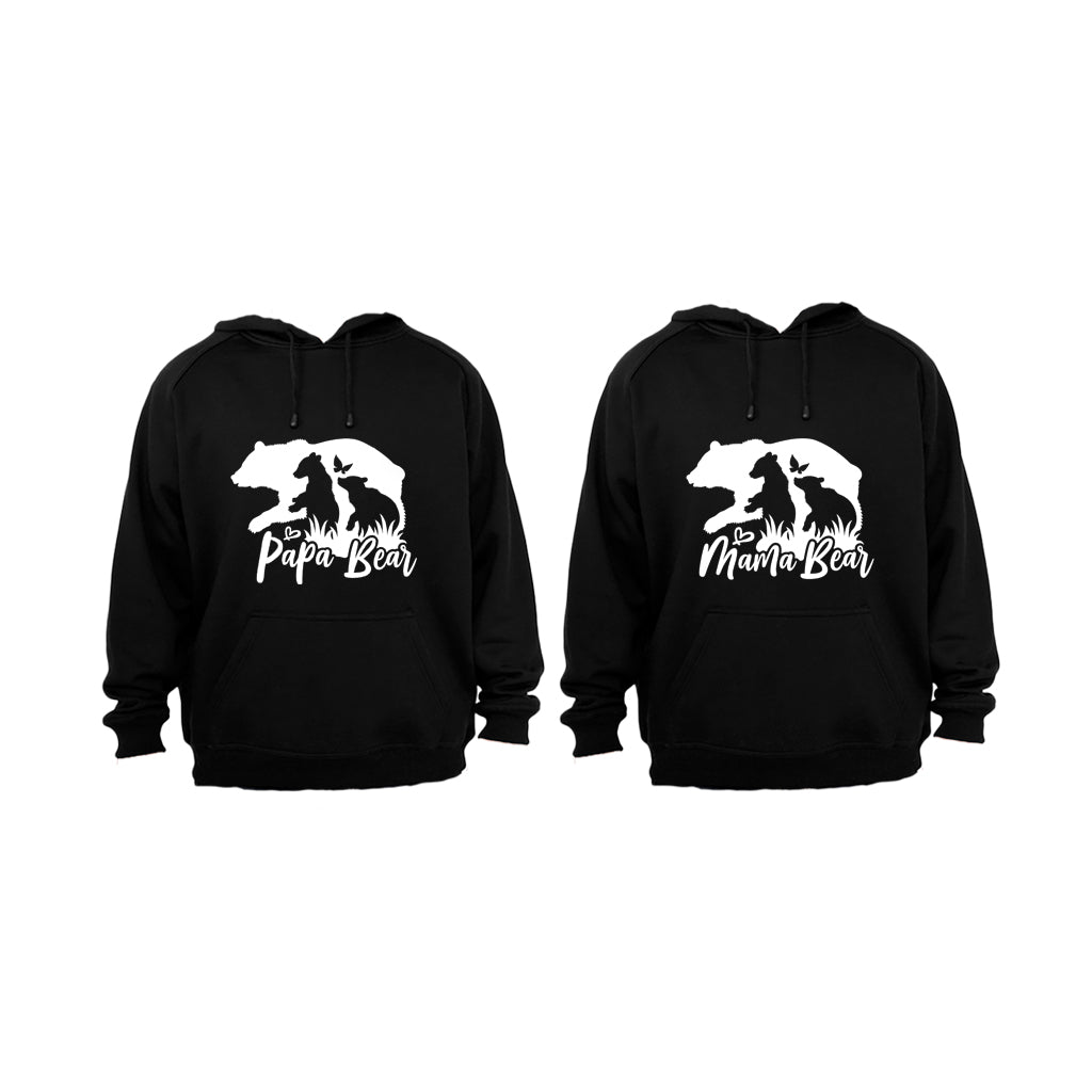 Papa & Mama Bear - Couples Hoodies (1 Set)