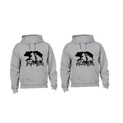 Papa & Mama Bear - Couples Hoodies (1 Set)