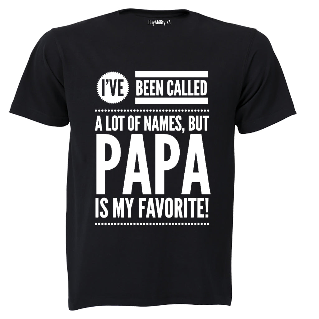 Papa is my Favorite - Adults - T-Shirt