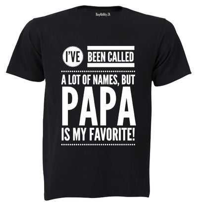 Papa is my Favorite - Adults - T-Shirt