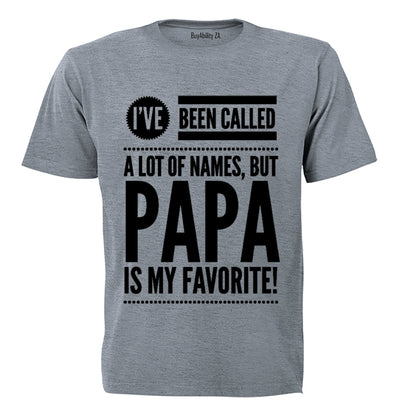 Papa is my Favorite - Adults - T-Shirt
