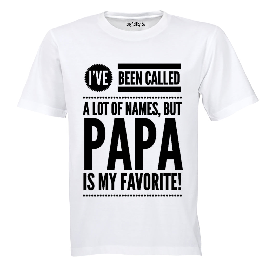 Papa is my Favorite - Adults - T-Shirt