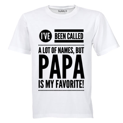 Papa is my Favorite - Adults - T-Shirt