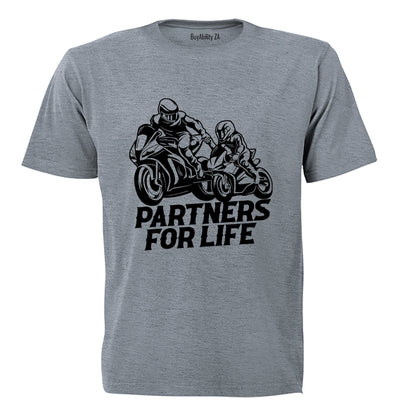 Partners For Life - Biker - Adults - T-Shirt