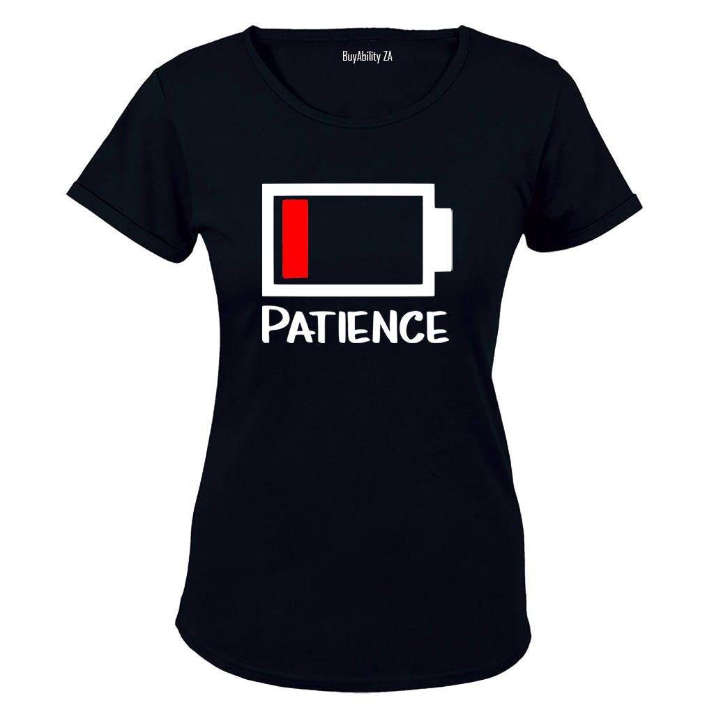 Patience - Battery Levels - Ladies - T-Shirt - BuyAbility