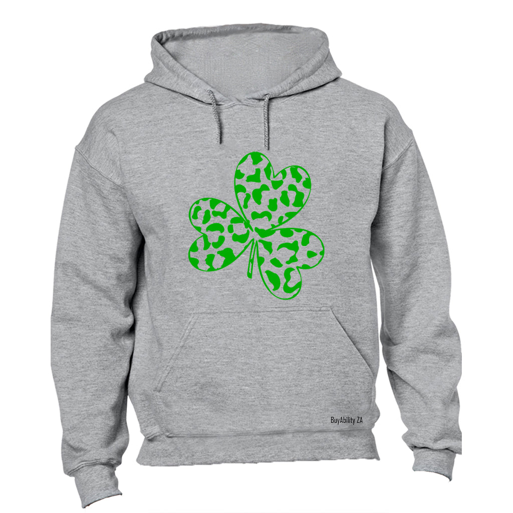 Patterned Shamrock - St. Patricks - Hoodie
