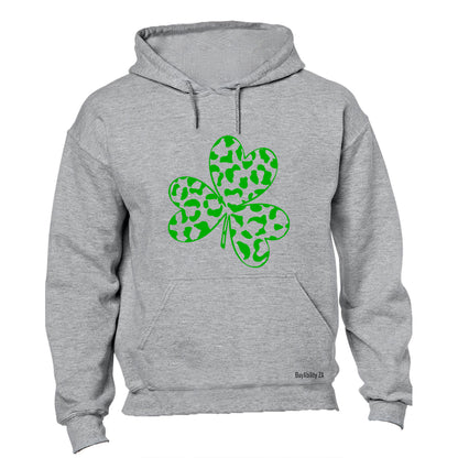 Patterned Shamrock - St. Patricks - Hoodie