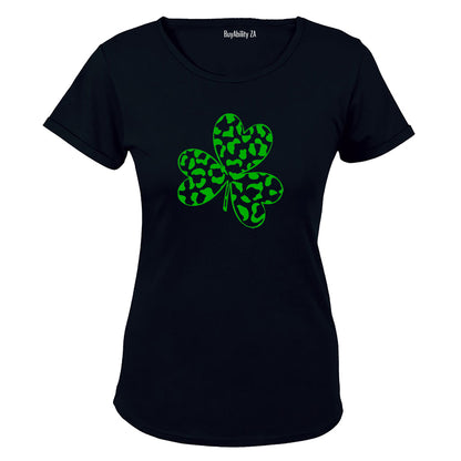 Patterned Shamrock - St. Patricks Day - Ladies - T-Shirt
