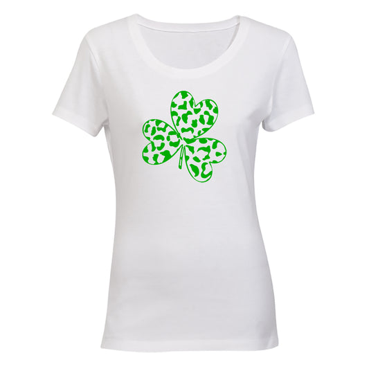 Patterned Shamrock - St. Patricks Day - Ladies - T-Shirt - BuyAbility South Africa