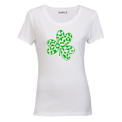 Patterned Shamrock - St. Patricks Day - Ladies - T-Shirt