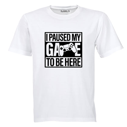 Paused my Game - Square - Kids T-Shirt