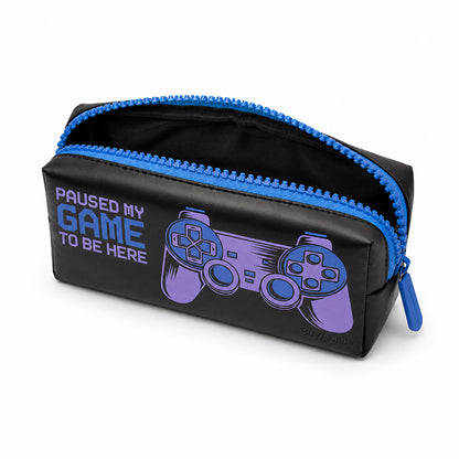 Over-sized Zip Paused My Game Pencil Case