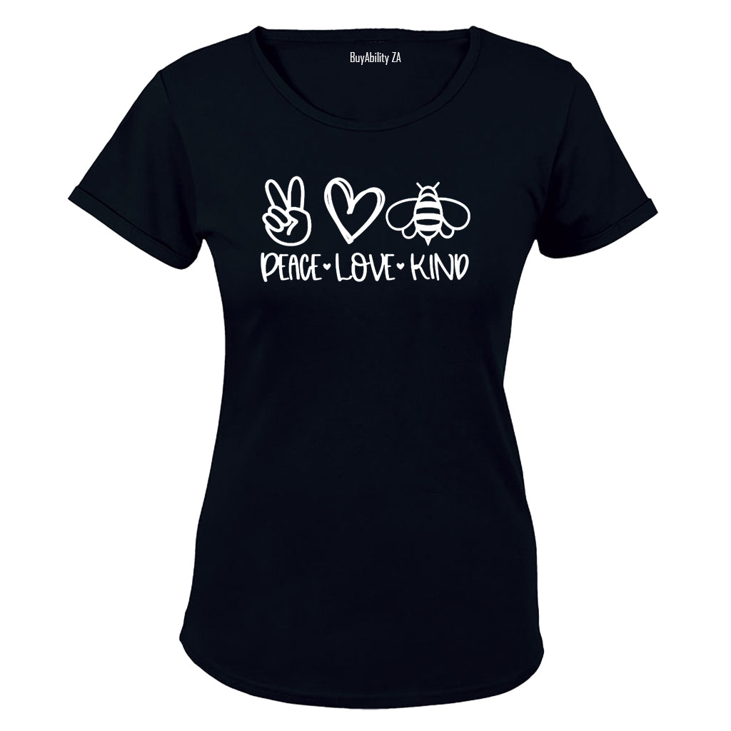 Peace. Love. Bee Kind - Ladies - T-Shirt - BuyAbility South Africa