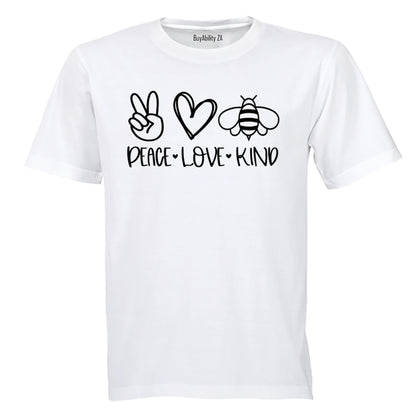 Peace. Love. Bee Kind - Kids T-Shirt - BuyAbility South Africa