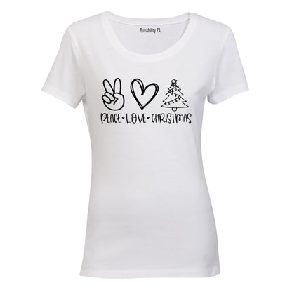 Peace. Love. Christmas - Ladies - T-Shirt