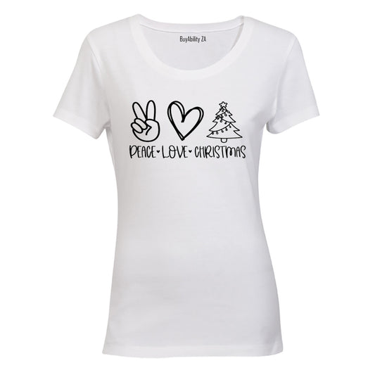 Peace. Love. Christmas - Ladies - T-Shirt