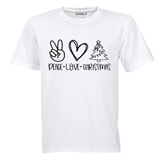 Peace. Love. Christmas - Adults - T-Shirt
