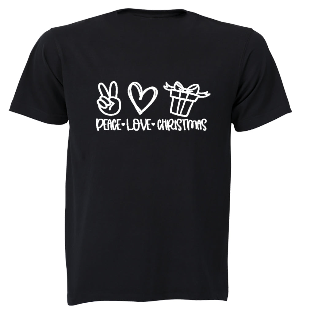 Peace. Love. Christmas Present - Kids T-Shirt - BuyAbility South Africa