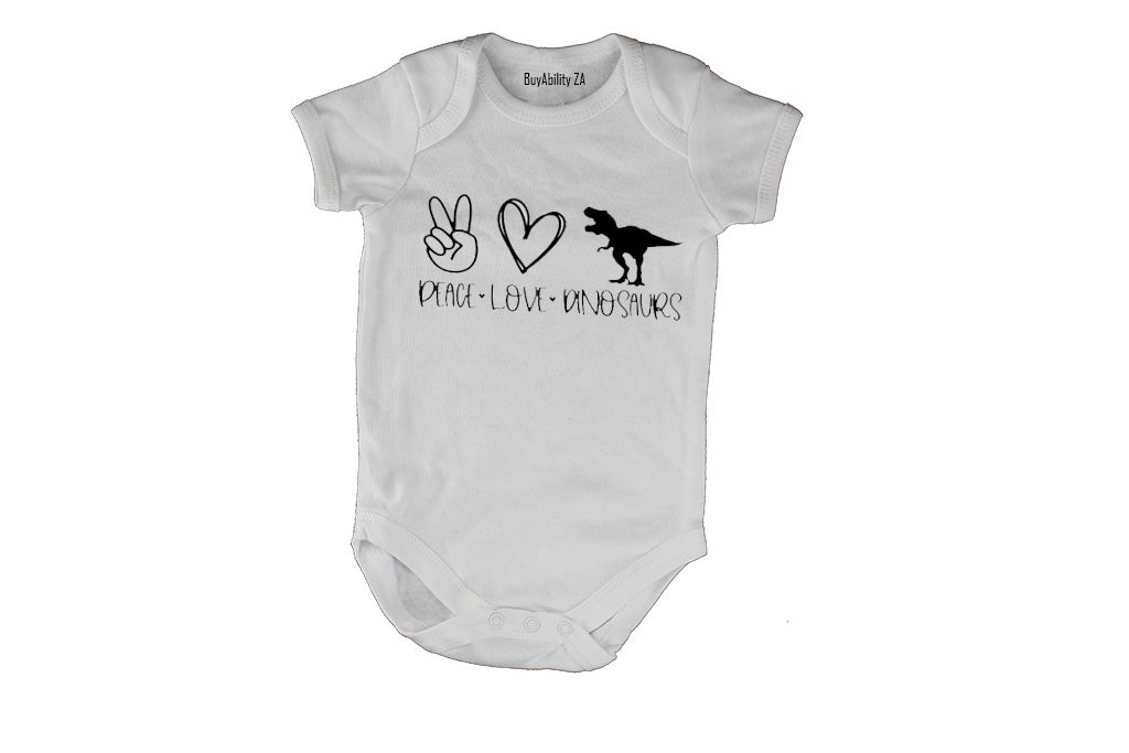 Peace. Love. Dinosaurs - Baby Grow