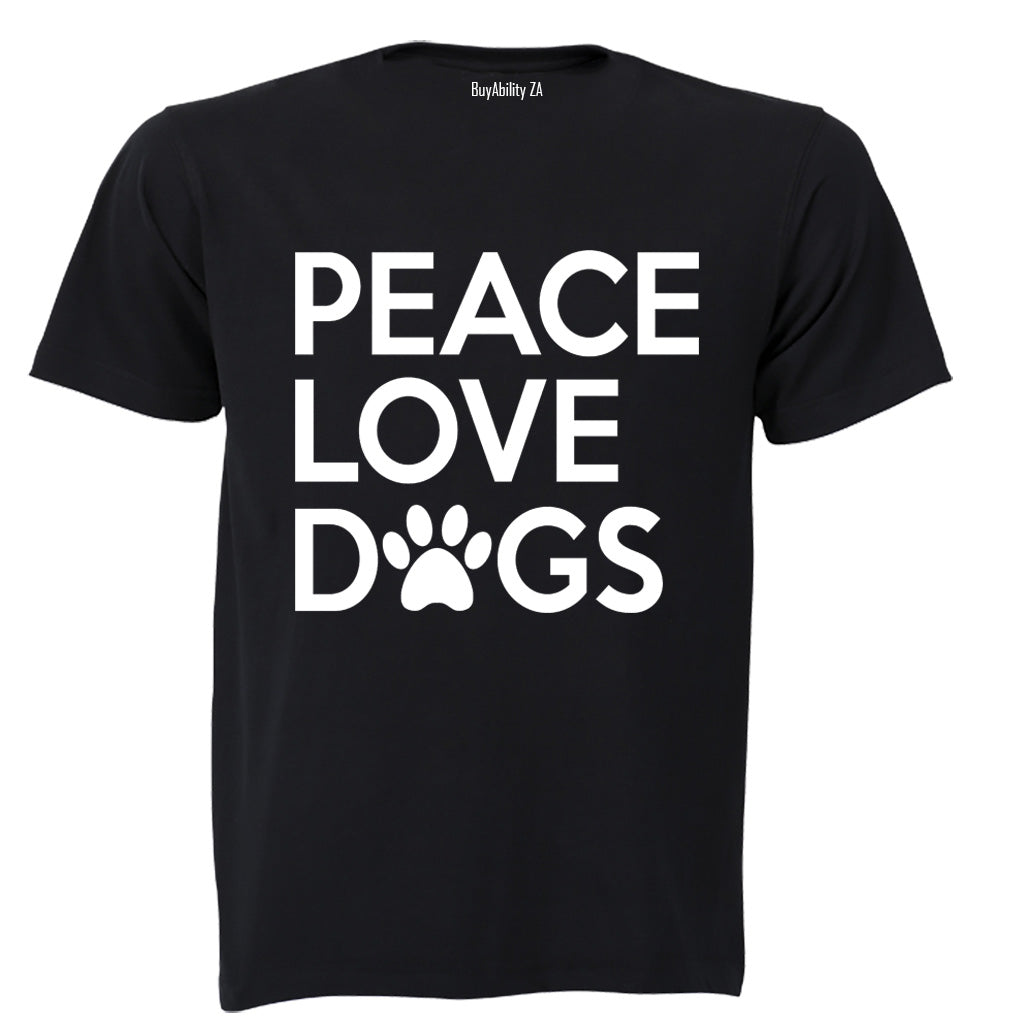 Peace. Love. Dogs - Kids T-Shirt
