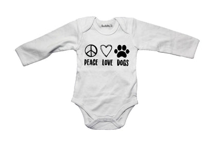 Peace. Love. Dogs - Baby Grow