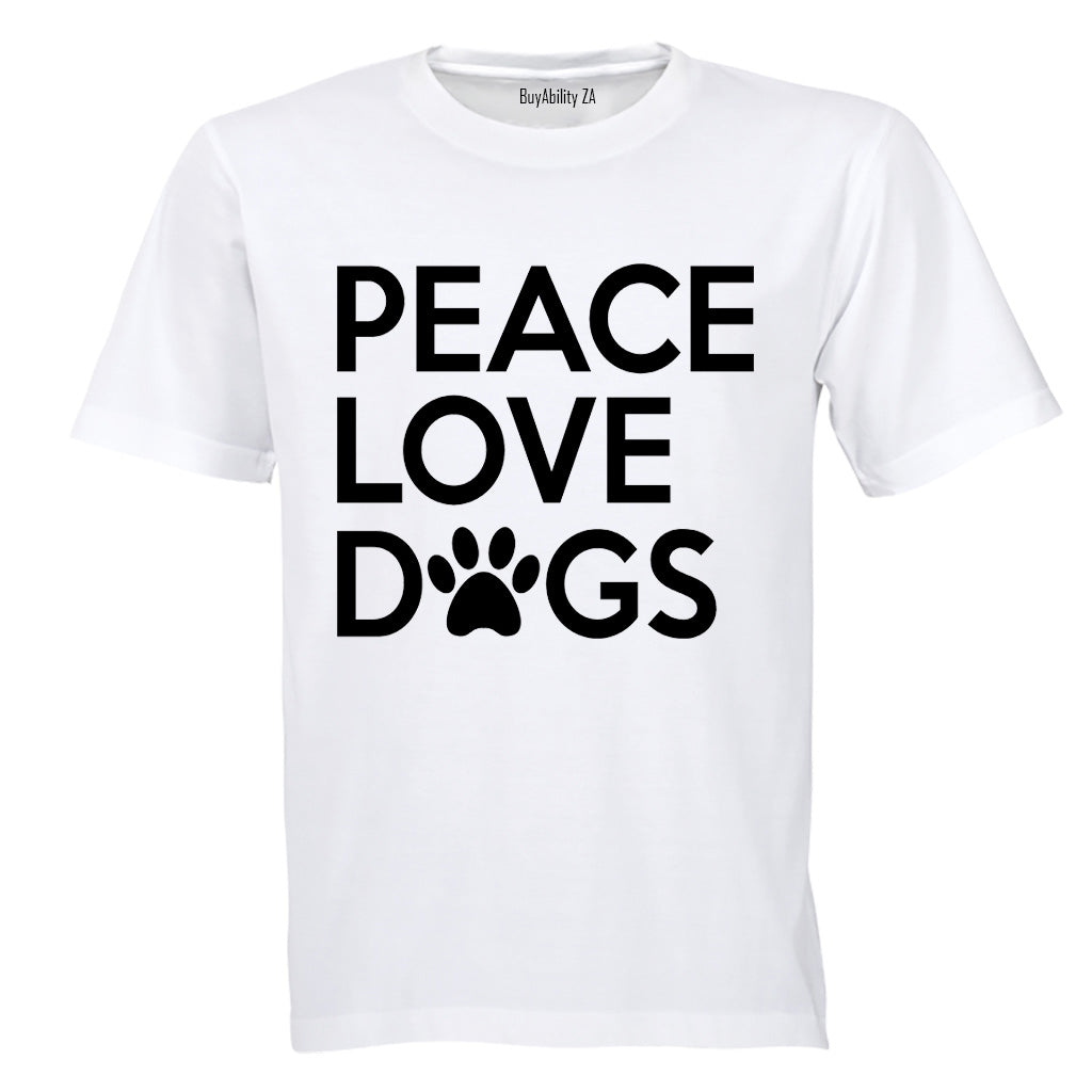 Peace. Love. Dogs - Kids T-Shirt
