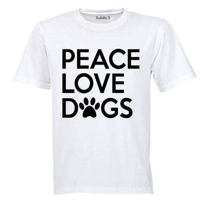 Peace. Love. Dogs - Kids T-Shirt