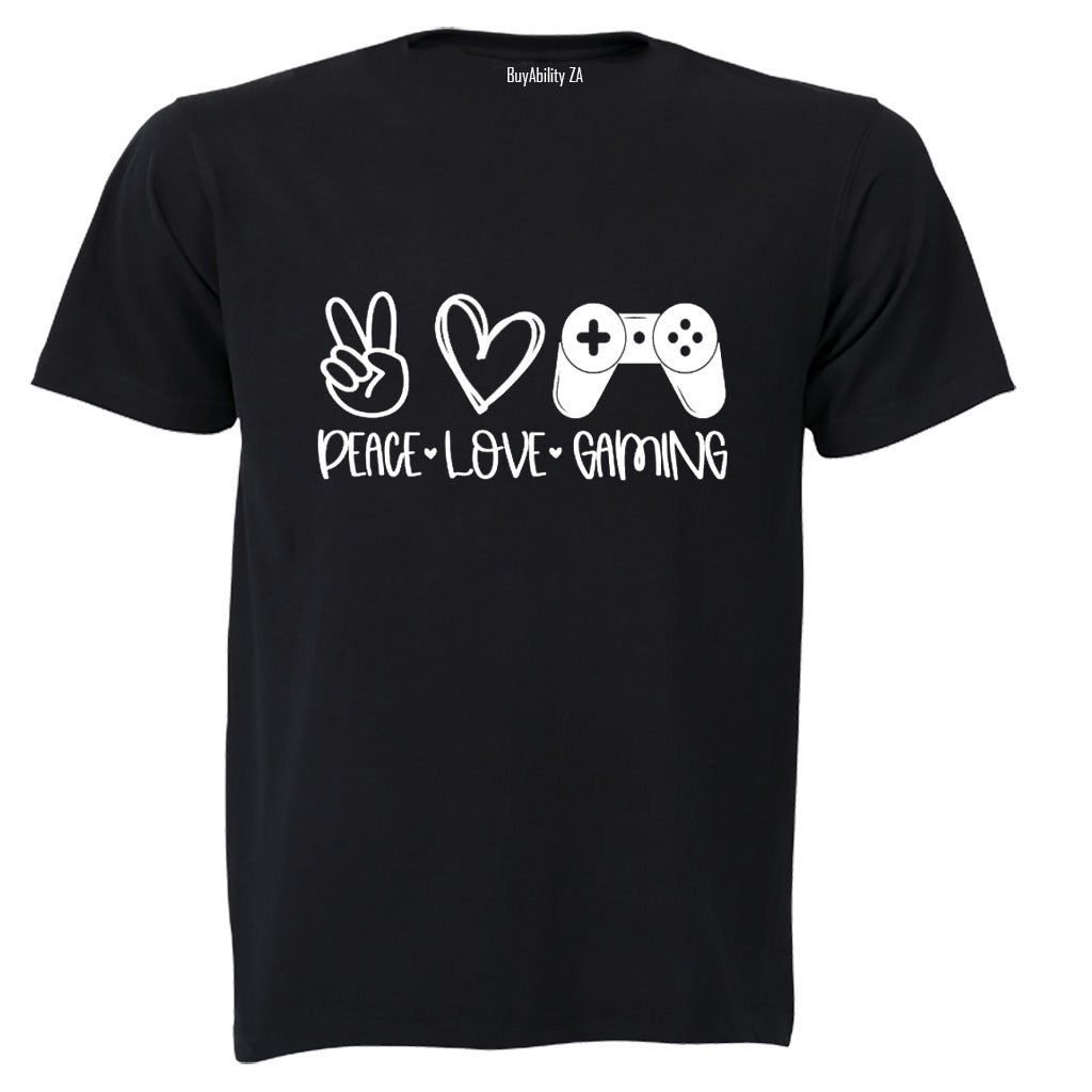 Peace. Love. Gaming - Kids T-Shirt