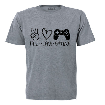 Peace. Love. Gaming - Kids T-Shirt