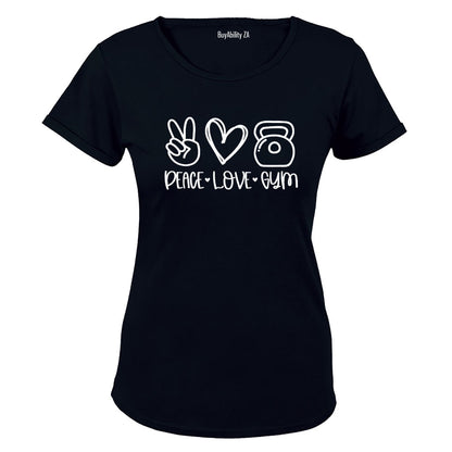 Peace. Love. Gym - Ladies - T-Shirt