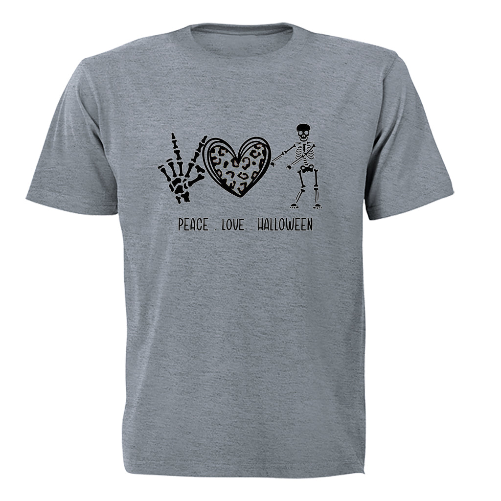 Peace Love Halloween - Skeleton - Kids T-Shirt - BuyAbility South Africa