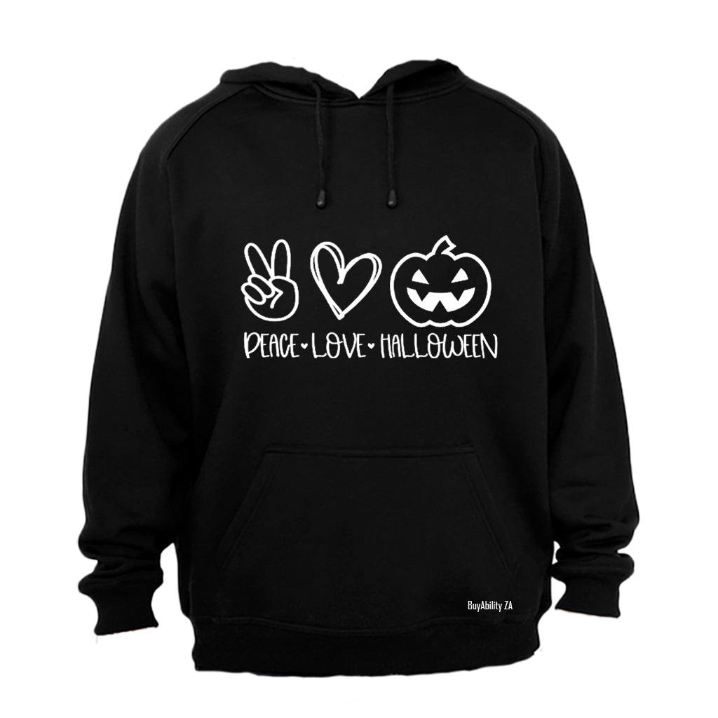 Peace. Love. Halloween - Hoodie