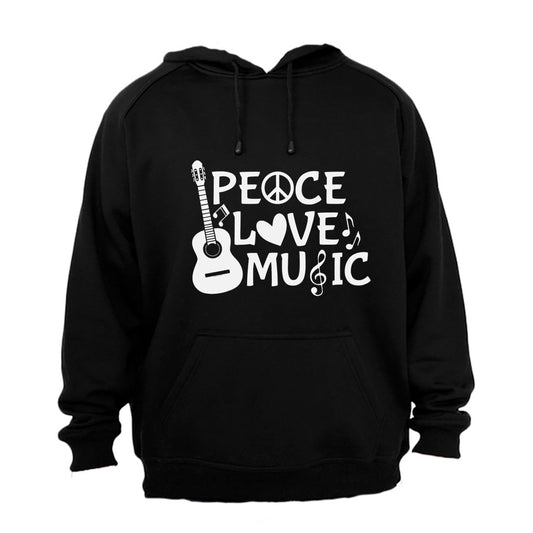 Peace. Love. Music - Hoodie - BuyAbility South Africa