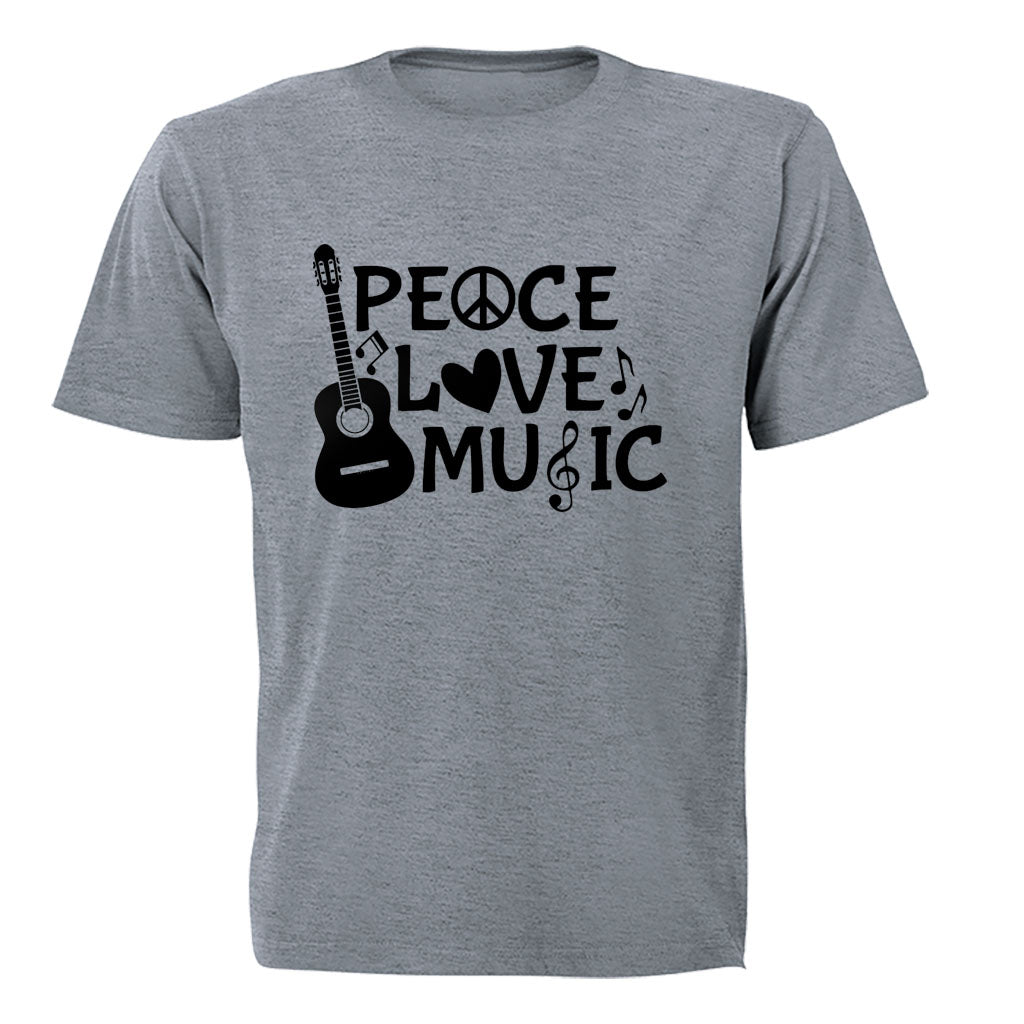 Peace. Love. Music - Kids T-Shirt - BuyAbility South Africa