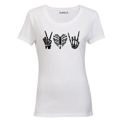 Peace. Love. Rock - Ladies - T-Shirt