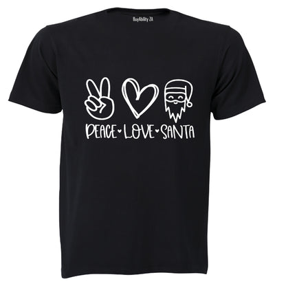 Peace. Love. Santa - Christmas - Kids T-Shirt