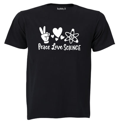 Peace. Love. Science - Kids T-Shirt - BuyAbility South Africa