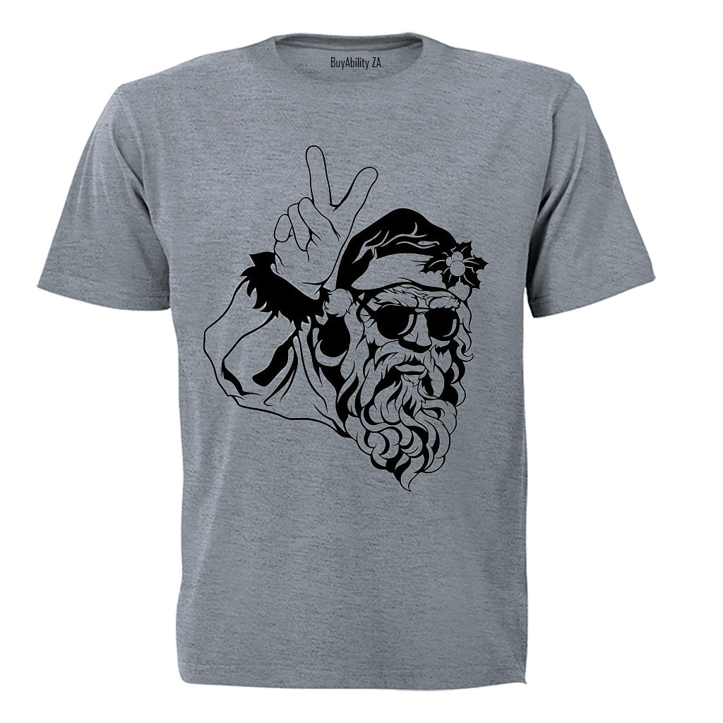 Peace Out Santa - Christmas - Adults - T-Shirt