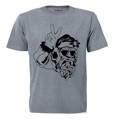 Peace Out Santa - Christmas - Adults - T-Shirt
