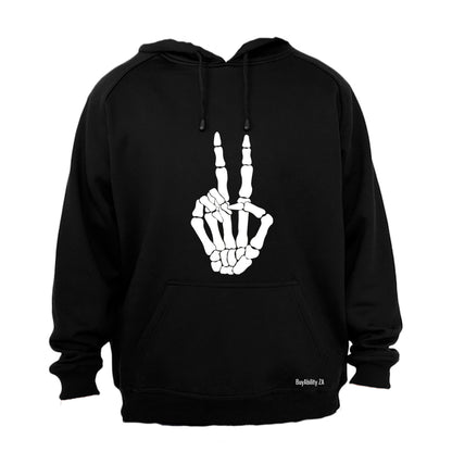 Skeleton Peace Sign - Halloween - Hoodie