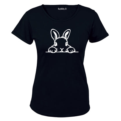 Peeking Bunny - Ladies - T-Shirt