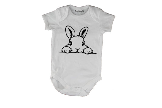 Peeking Easter Bunny - Baby Grow