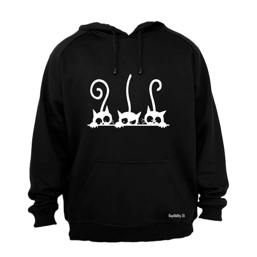Peeking Cats - Hoodie