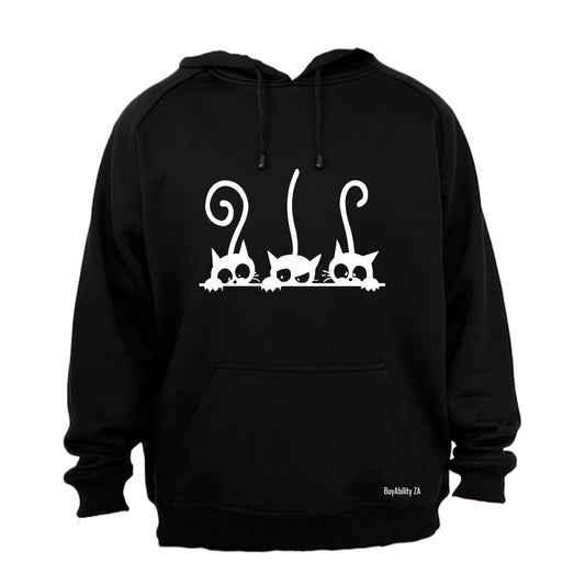 Peeking Cats - Hoodie